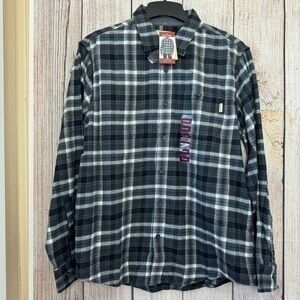 Woolrich mens Plaid button down shirt size XL